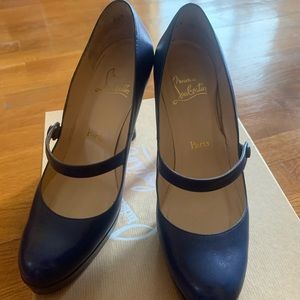 Christian Louboutin Blue Mary Jane Size 40